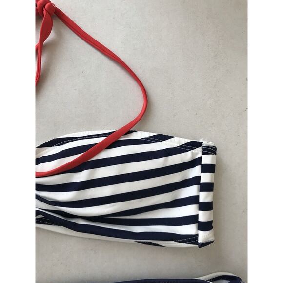 H&M Bikini Set Multicolor Striped Padded Swimsuit 10/12 - Picture 3 of 8